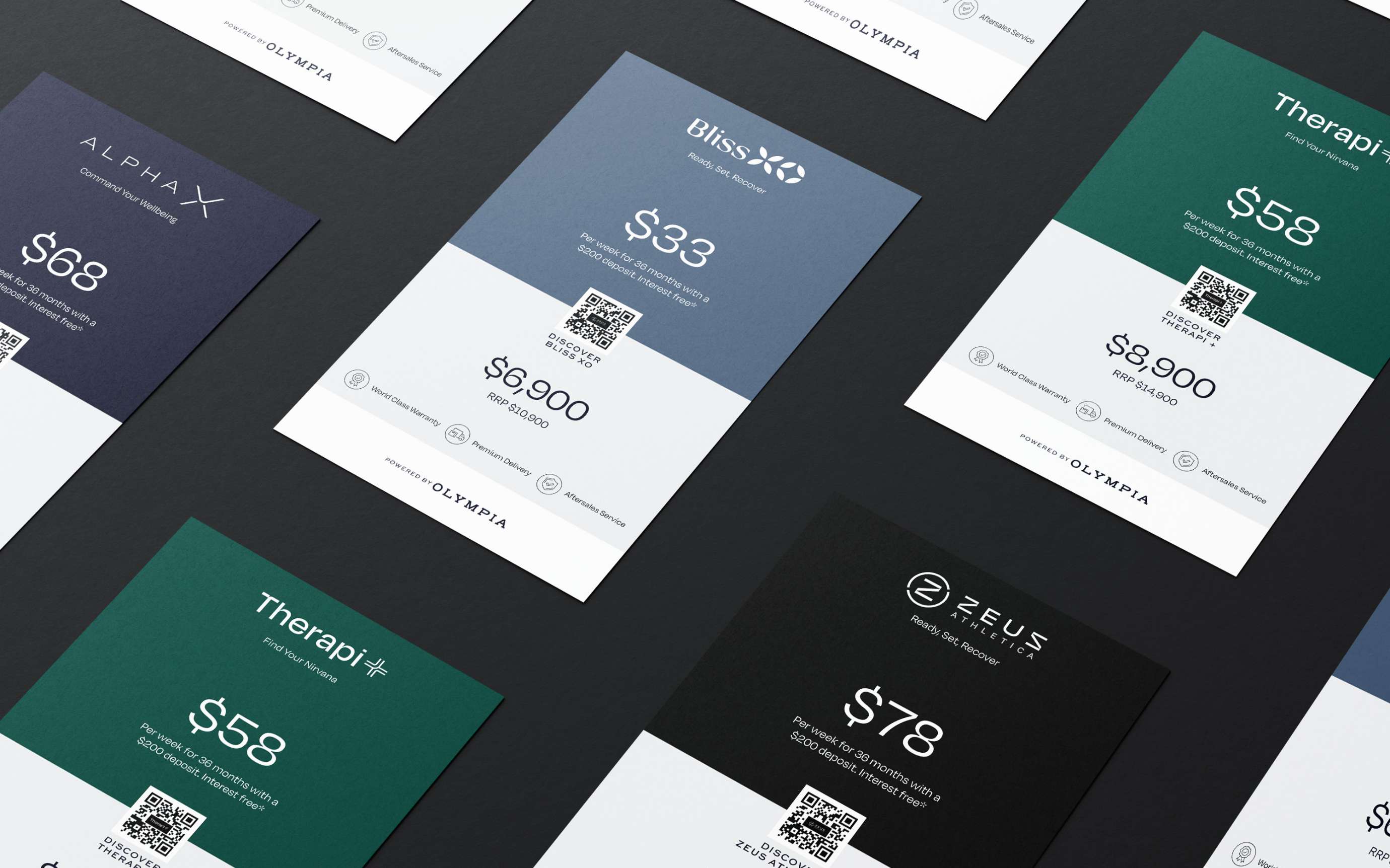 Olympia fitness and wellness brand application